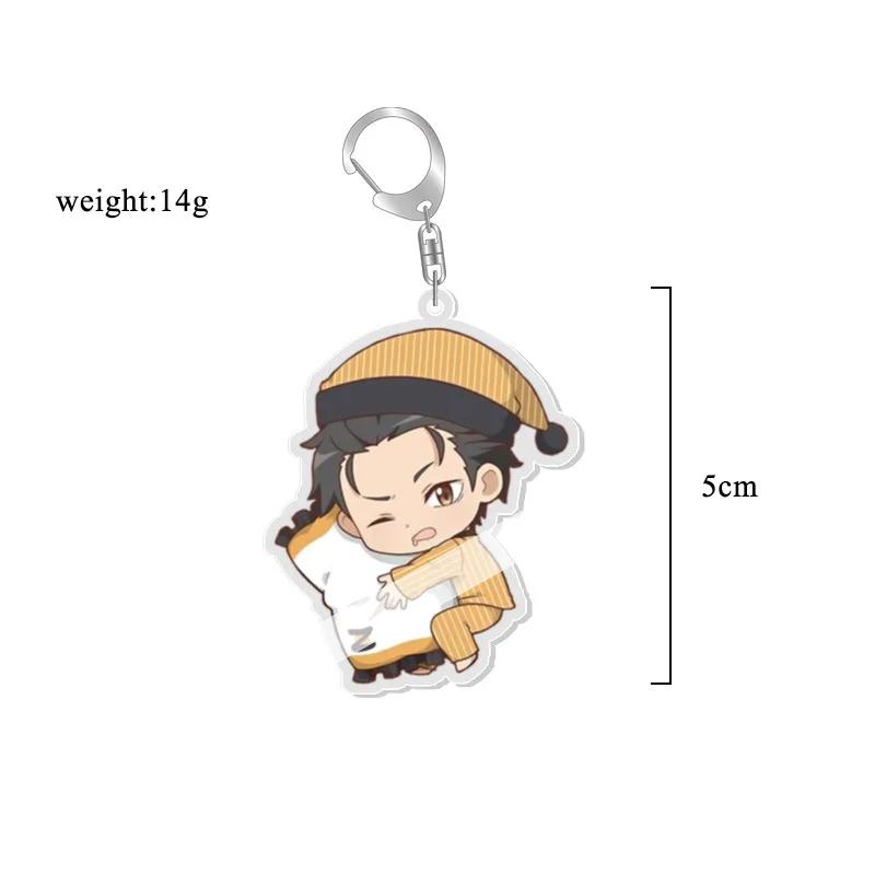 Anime Re:life in a Different World from Zero Schlüsselanhänger Kawaii Rem Ram Acryl Schlüsselanhänger Cartoon Figuren Anhänger Cosplay Schmuck