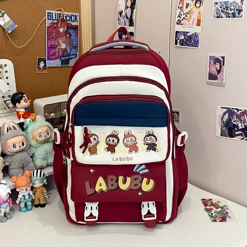 School Bag Trend Versatile Junior High School Backpack Cute Large Capacity Decompression Lightweight Cartoon Backpack