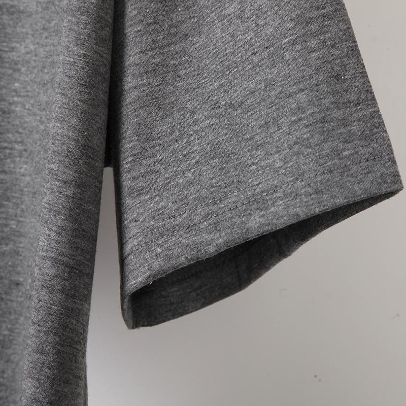 Hirsionsan T-shirt i bomull med löst tryck Dam Sommar Casual Nya Koreanska Trendiga Kortärmade T-shirts Kvinna Cool Girl Ins Toppar