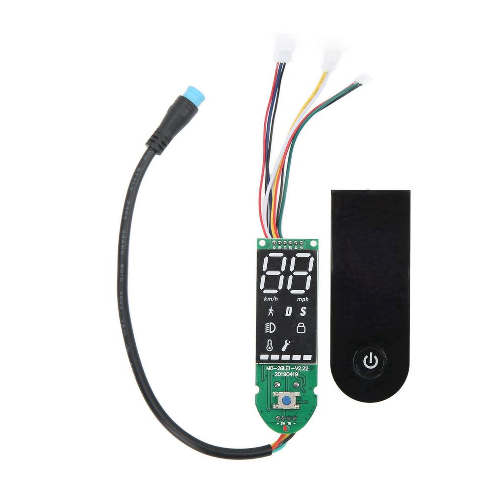 Electric Scooter Dashboard Set Metal Digital Waterproof Dashboard Replacement with Cover for M365 PRO2
