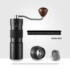 Stainless Steel Manual Coffee Grinder with External Adjustment and Seven-Star Ghost Teeth for Pour-Over Brewing