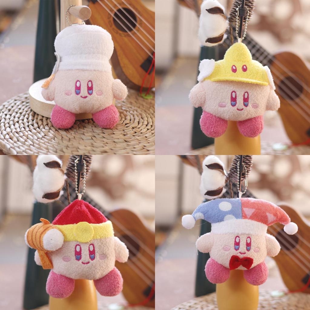 Plush Kirby Cute Bag Charm With Soft Pp Cotton And Assorted Hat Colors For Girls