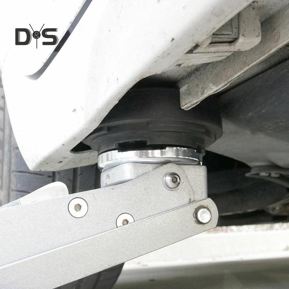DYS Auto Shop Car Cross Slotted Frame Rail Floor Jack Disk Rubber Pad for Pinch Weld Side