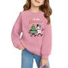 Christmas Day Girls Round Neck Pullovers For Kids Printed Baby Tops