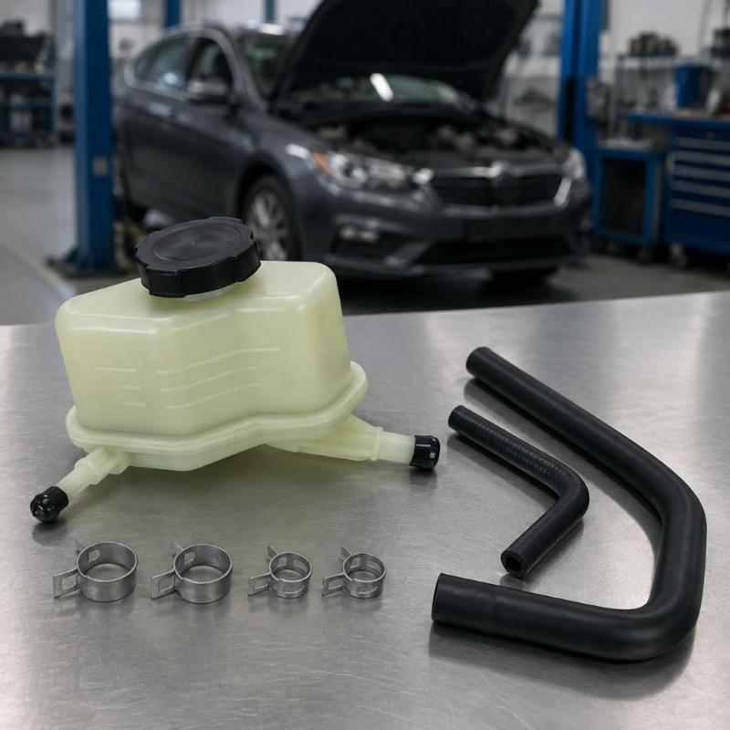Service Power Steering Fluid Tank Kit 49180JA000 with Formed Return and Suction Hoses for Selected Sedan