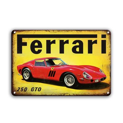 Car Motorcycle Retro Tin Painting Bar Coffee Shop Handicraft Decoration Creative Home Wall Decorate Poster For Ferrari 488 F8