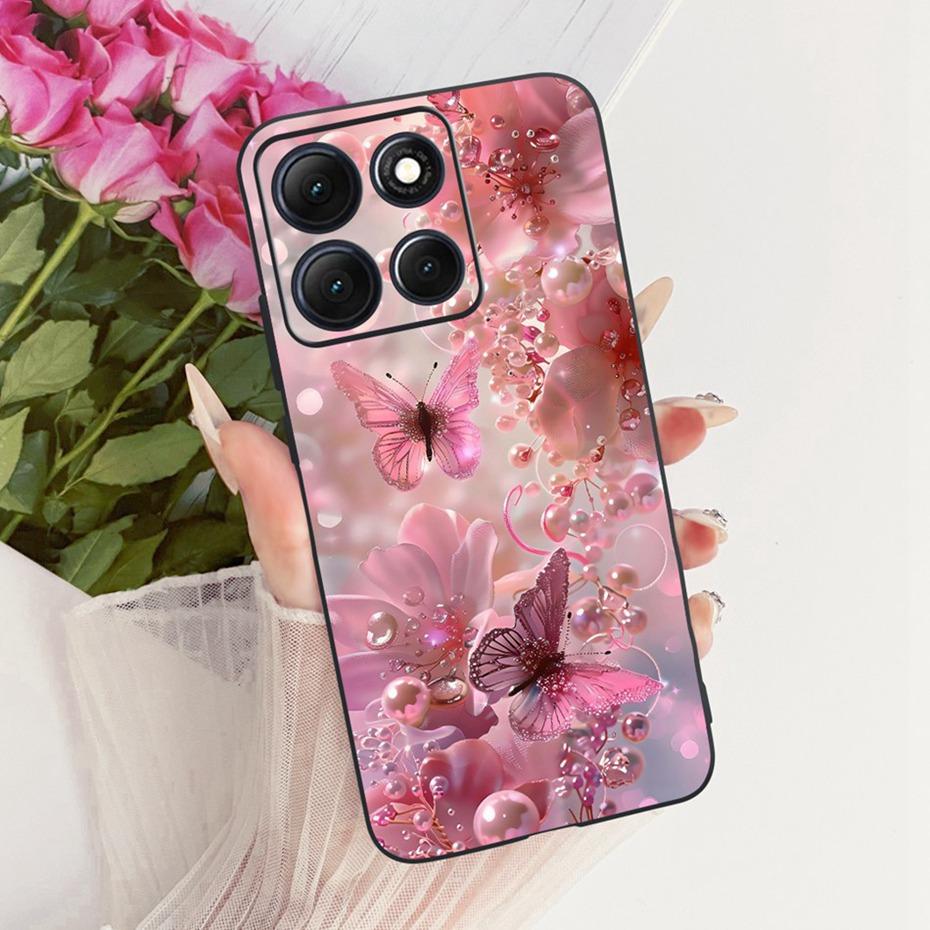Fashion Crown Letter Case For Motorola Moto G86 G86Power Soft Black Silicone Back Cover For Moto G 86 G86 Power 5G Phone Cases