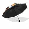 1pc Cowboy Boots Flowers Automatic Open/close Umbrella, 8-Rib sturdy structure, Portable Travel Umbrella, Parties, Everyday Use, Outdoor Accessory f21