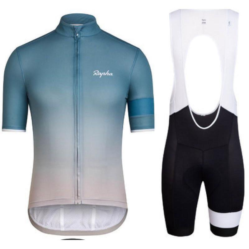 Mens Cycling Jersey Set Short Sleeve Breathable Road Bike Outfit With Bib Shorts Sportwear