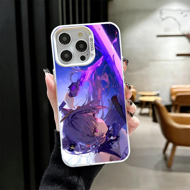 Genshin Impact Keqing Shockproof Phone Case for iPhone 17 Air 16 16E 15 Pro Max 14 Plus 13 Mini 12 Back Cover Anti Fall Fundas