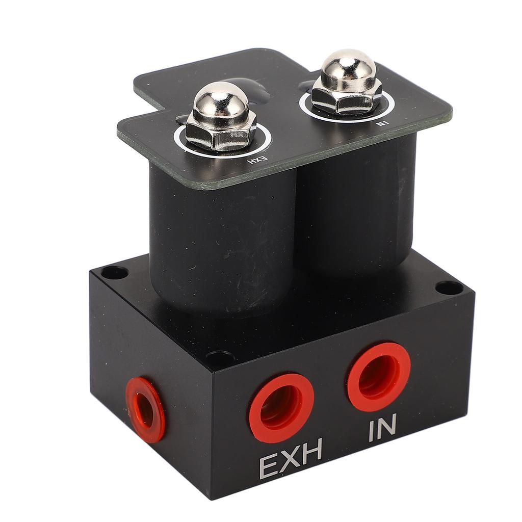 1 4NPT 12V Air Ride Suspension Manifold Solenoid Valve 0 To 200Psi Universal for Cars Motorcycles