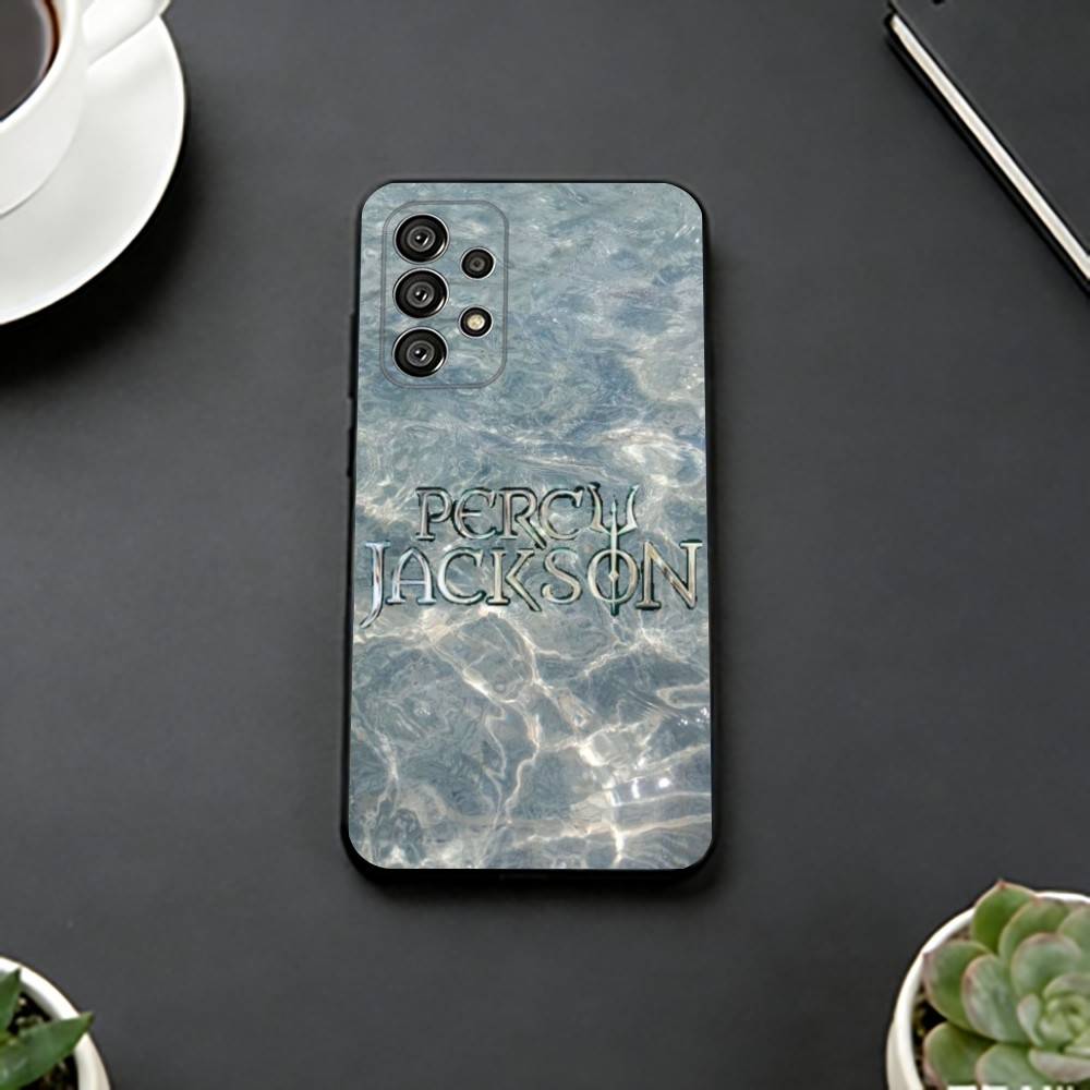Percy J-Jackson Phone Case Black Silicone Soft For Samsung S25,S24,S21,S22,S23,S30,Ultra,S20,Plus,Fe,Lite