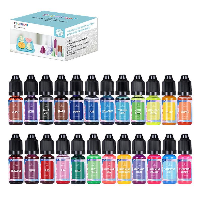 1 Box Candle Soap Pigment Liquid Colorant For DIY Candle Soap Resin Coloring Dye Hademade Craft Jewelry Making Supplies