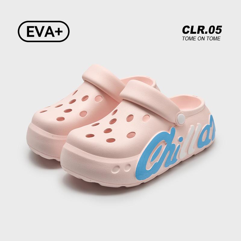Height-increasing Thick-soled Hole Shoes Women's New Summer Outer Wear Runaway Not Tired Feet Show Legs Long Beach Sandals Non-slip Slippers
