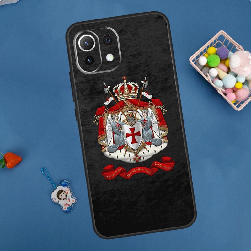 

Knights Templar Coat of Arms Case For Xiaomi 11T 12T 13T 14T Pro 13 14 15 Ultra POCO X7 Pro X3 X5 X6 M6 F5 F6 Pro Cover Xiaomi 13T (13T Pro)