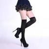 Neon Color Thigh High Stockings Women Sexy Stockings Orange Yellow Evening Party Wear Knee High Socks For Women Girls