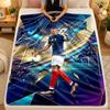 Flannel BlanketKylian Mbappe Warm Soft Throw Blanket for Indoor Sofa Bed Living Room Use
