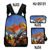 Trendy Popular Cool Ronbin Robin 3D Print 3pcs/Set pupil School Bags Laptop Daypack Backpack Inclined shoulder bag Pencil Case