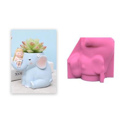 3D-Blumentopf-Silikonform, Stifthalter, Kunstharzform für Epoxidguss, für kreatives Weihnachtshandwerk, als Ornament für das Home-Office