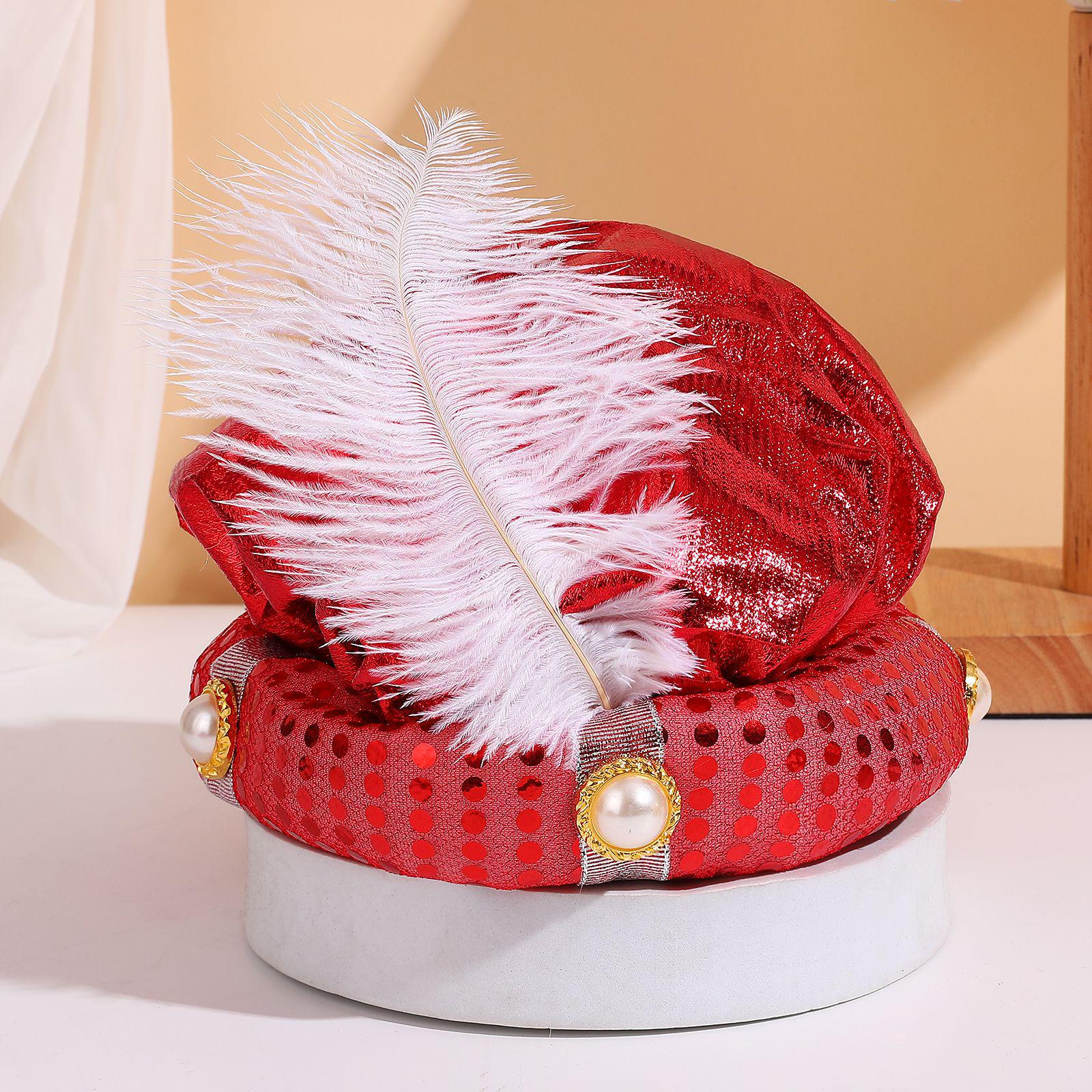 

Aladdin Cosplay Halloween Costume Hat for Adults and Kids 16x28 CM