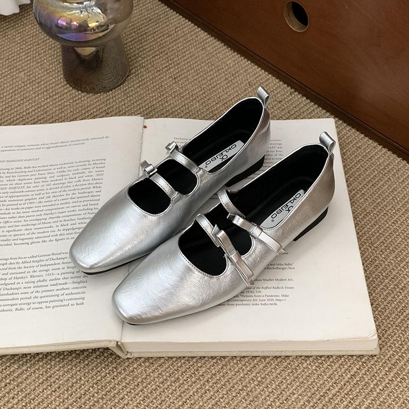 Fashion Fashion Butterfly-Knot  Women Mary Janes Flats Shoes Soft Luxury Casual Female Shallow Footwear Ladies Flats Slip On Shoes