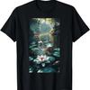 Pond Blooming Lilies Lotus Flower Nature Lover T-Shirt