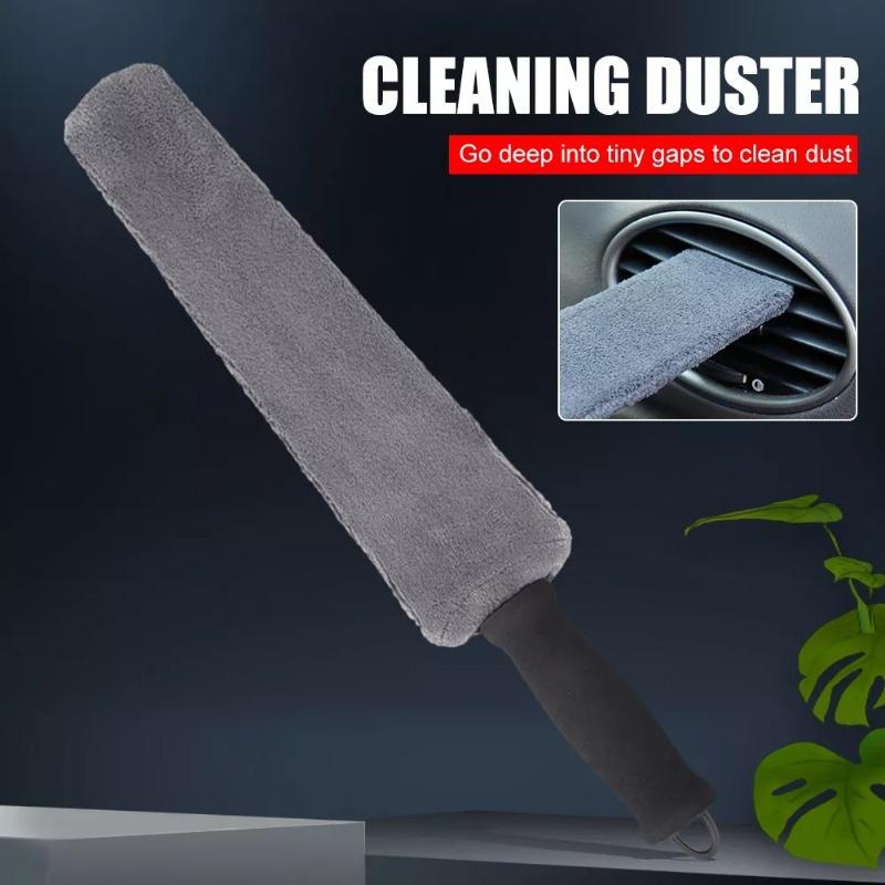 Flexible Car Detailing Brush Auto Air Outlet Coral Fleece Cleaning Brush Car Interior Dust Removal Tool Car Wash Brush