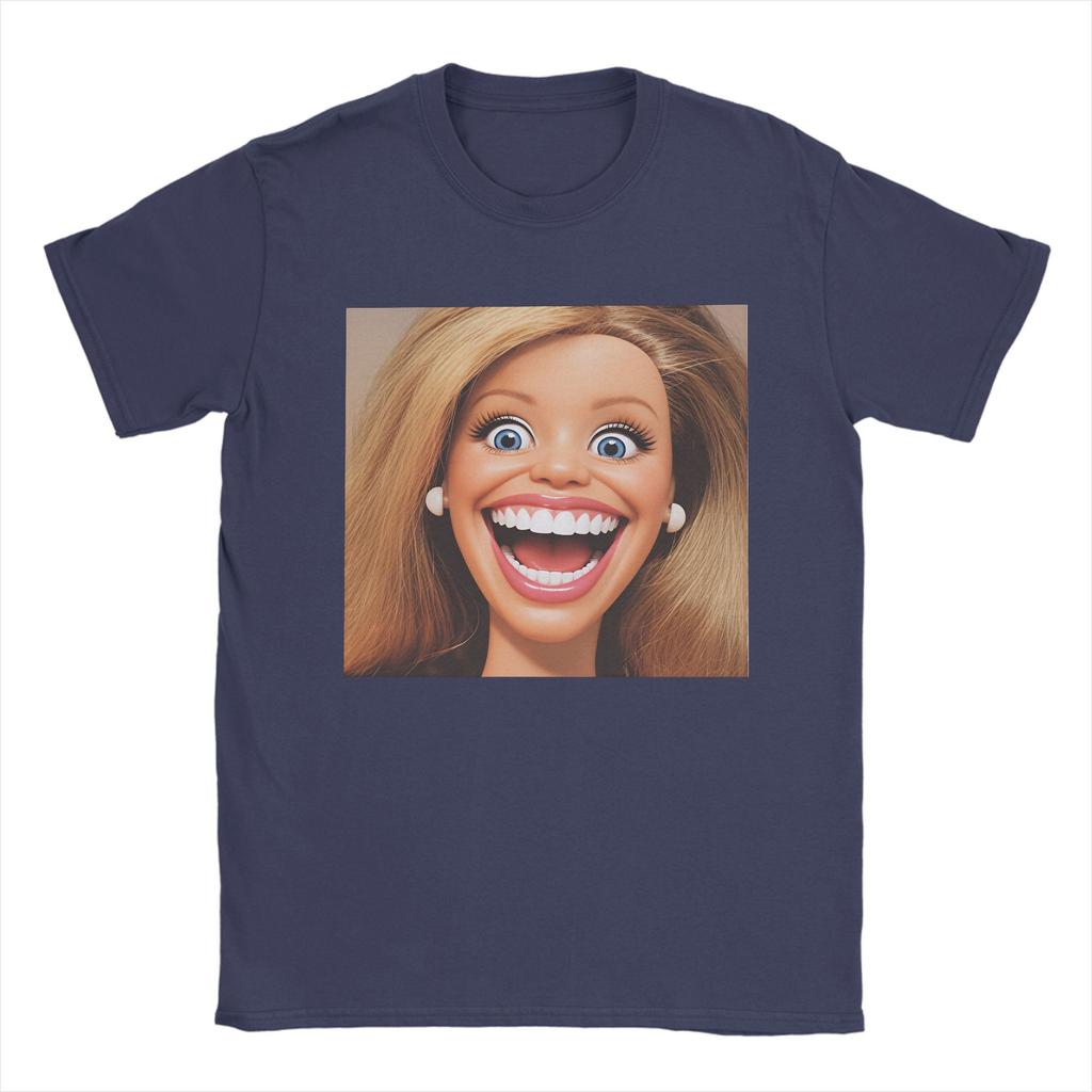 Oversized T Shirt Summer Funny Doll Print Novelty TShirts  Cotton Tshirt for Unisex Y2K Retro Printed Short Sleeve Clothes