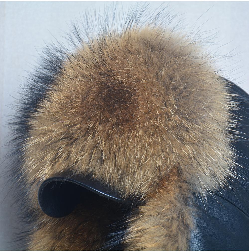 Hot High-end Luxury Fur Hat Men's Fox Fur Hat Lei Feng Cap Ear Cap Fur Necessary Hat Real Fur Hat 100% Sheepskin Top Fox Hat