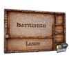 Retro Stone Brick Pattern Theme Mtg Playmat Magic Card Mat With Stitched Edge NonSlip Tabletop Playmat Board Game Mat For Tcg