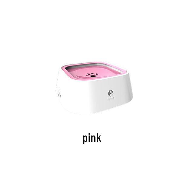 

Pet Supplies Splash-Proof Automatic Pet Water Dispenser with Floating Bowl for Dogs & Cats розовый