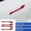 Set Bright Carbon Fiber Car Side Door Handle Sticker For Tesla Model 3 Y 17-22