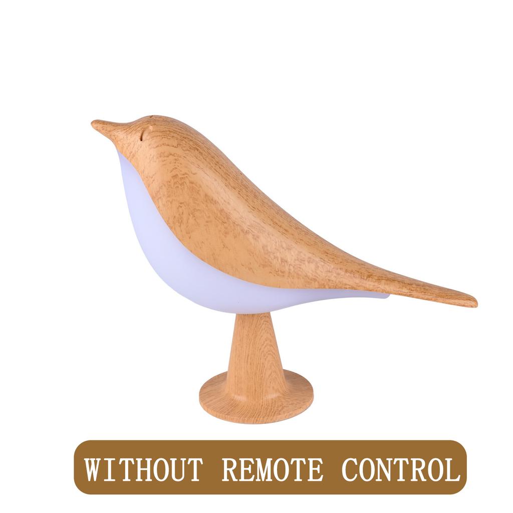 3 Colors Wooden Bird Night Lights LED Touch Switch Rechargeable for Bedroom Interior Lighting Desk Lamp Bedside Lamps Decoration