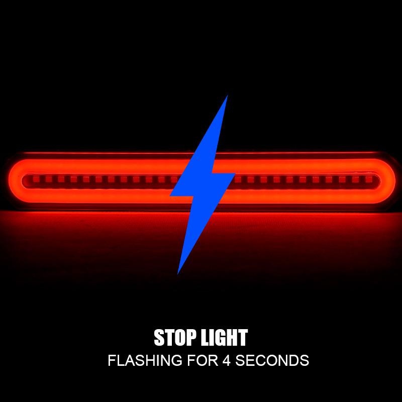 Truck Trailer 3 In 1 LED Tail Brake Light 12V 24V Car Motorcycle ATV LED Taillights Amber Turn Signal Lamp DRL Stop Flash Lights