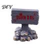 Resin Horror Figurines Halloween Miniature Ornaments, Micro Landscape Desktop Decor, Dark Scene Set Accessories for Fish Tank Aquarium Moss