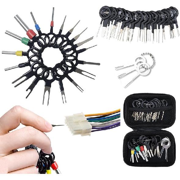 41 PCS Terminal Removal Tool Kit, Depinning Tool Pin Removal Tool, Pin Extractor Removal Tool Kit, Electrical Tools Wire Connector Pin Release
