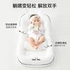 Baby Anti-Spit Up Wedge Pillow, Newborn Sleep Nest Bed with Anti-Startle Design, Infant Lounger for Co-Sleeping