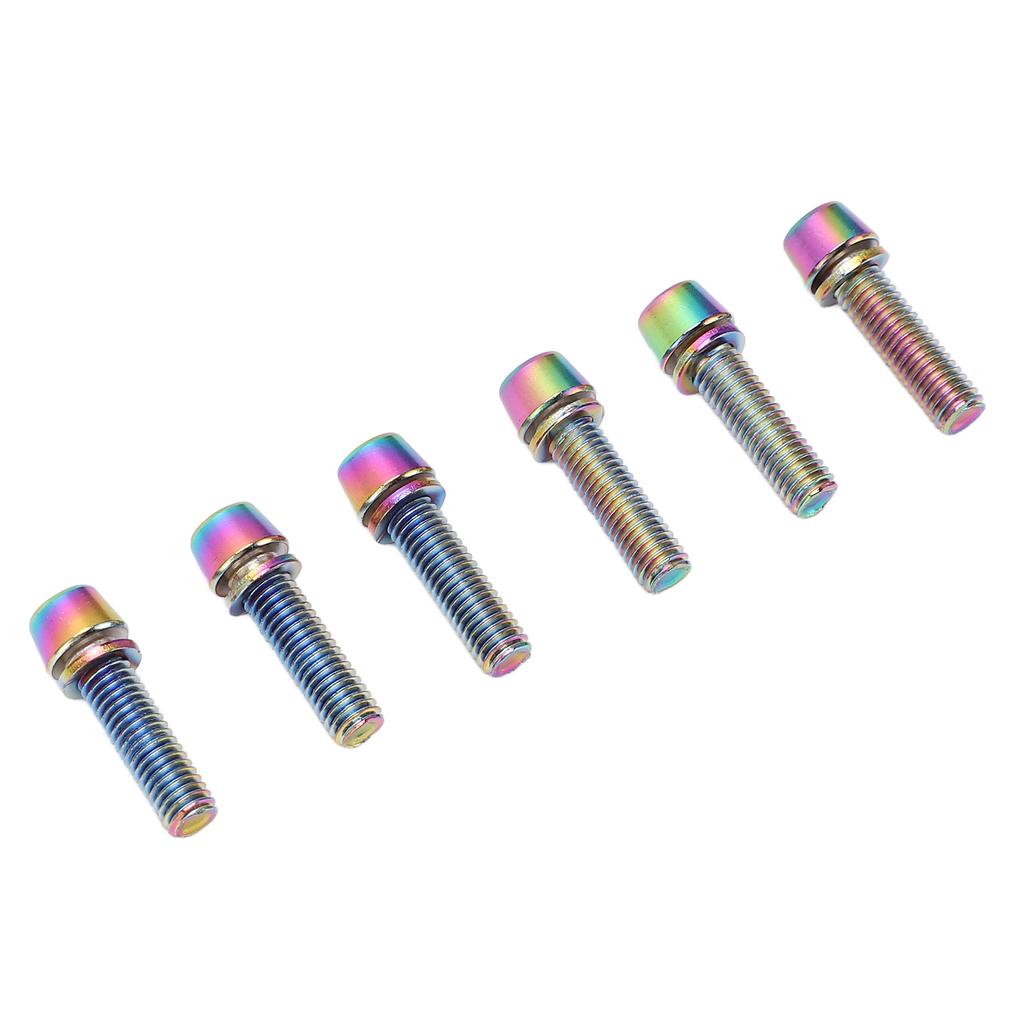 Steel Water Bottle Cage Bolts M5x23mm Colorful Water Bottle Cage Bolts for Fixing Handlebar Ends