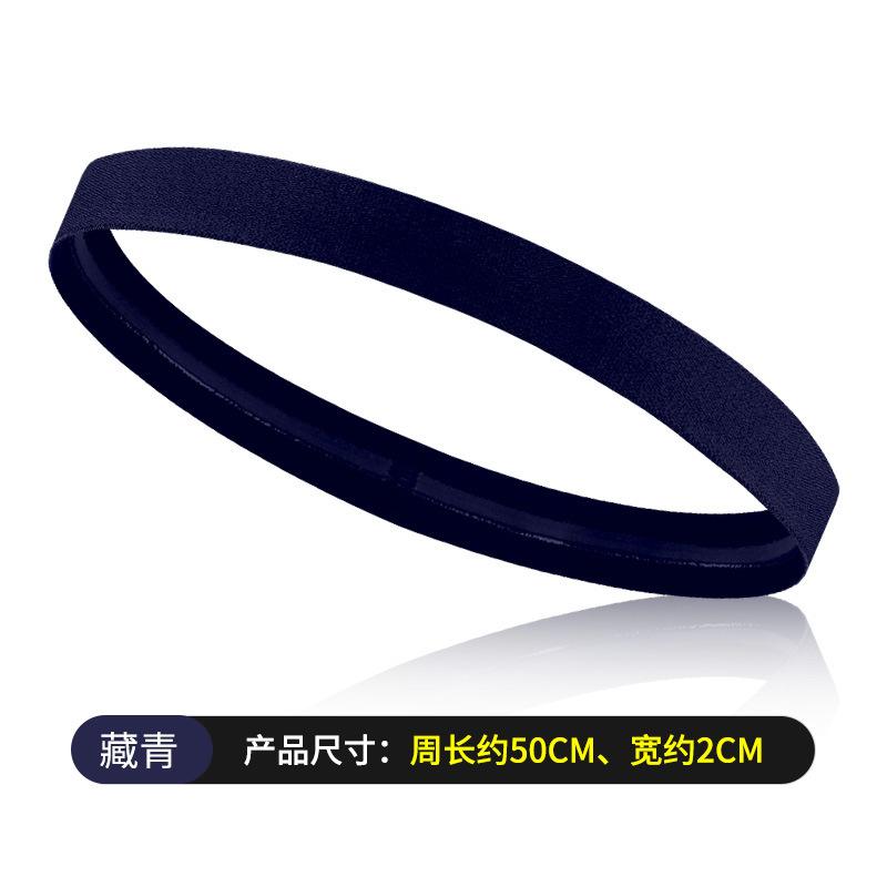 Non Slip Stretch Elastic Sweatband Unisex Men Women Sports Headband Sweatband Solid Color Gym Running Yoga Hair Bands Silicone