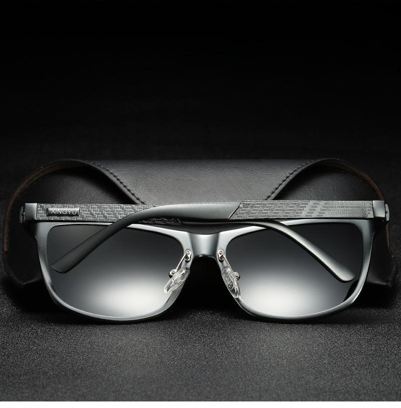 Aluminum Magnesium Men's Polarized Sports Sunglasses - Full Frame, Personality Style (Model XY045)