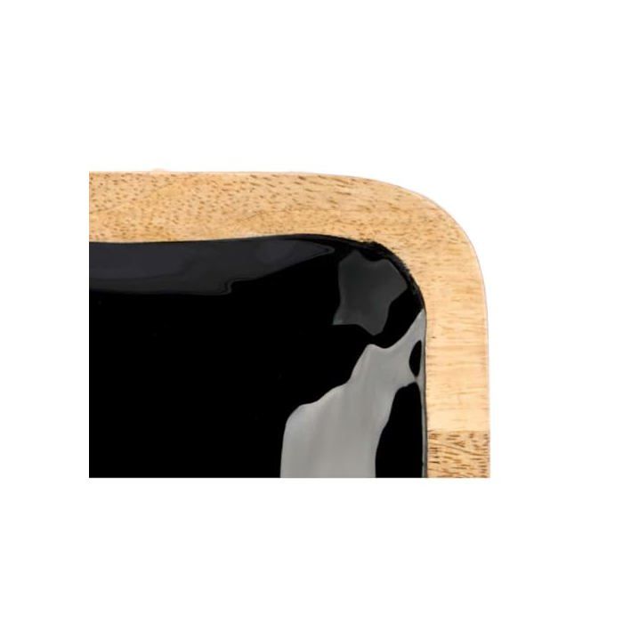 Plateau avec compartiments - Gift Decor - MALI-991 B - Noir - 31x3x31 cm - Lot de 6 - Vaisselle de service