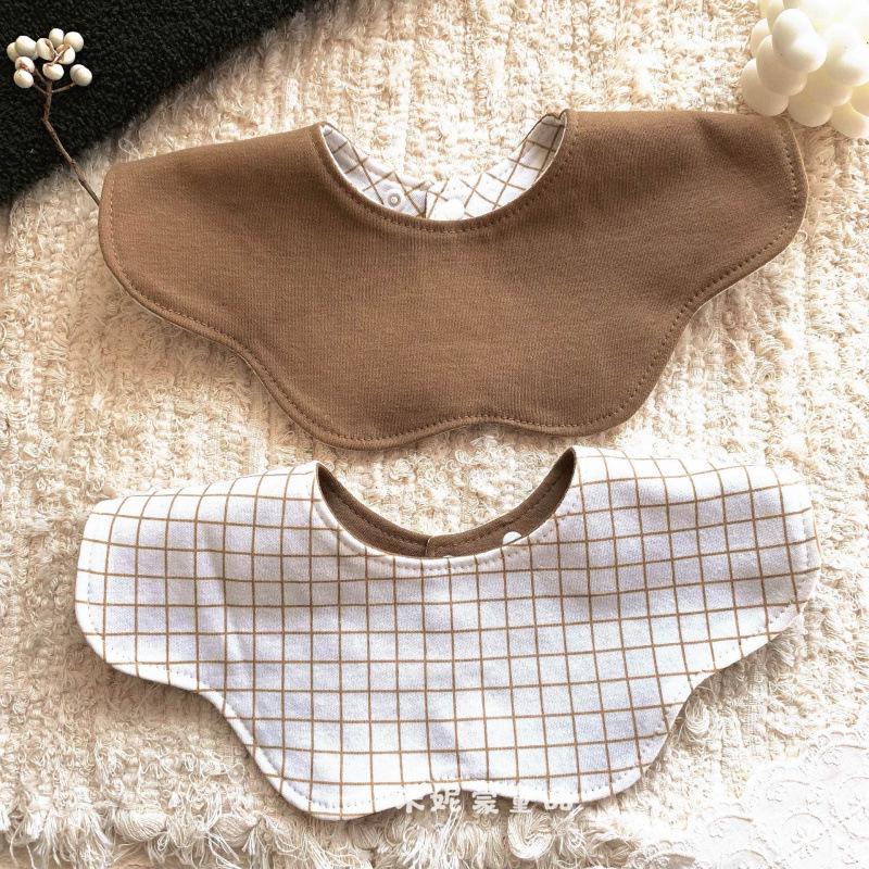 Korean Petal Baby Bib: Reversible, Anti-Vomit, All-Season Neck Scarf