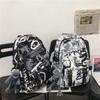Trendy Harajuku-Style Graffiti Backpack for Students - Large Capacity, Unisex, Perfect for High School & College