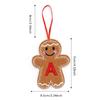 A-Z Gingerbread Man Doll Christmas Decoration Pendants Xmas Tree Hanging Ornament Christmas for Home New Year Kids Gift