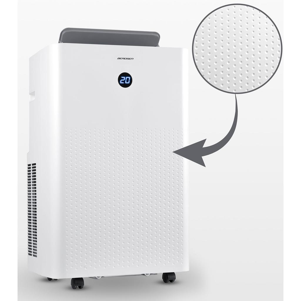 Climatiseur Portable 14000 Btu Déshumidificateur Chauffage Wifi 37L/24H Berdsen Bd-584