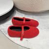 Wool Zhao Ruth Mao Mao Shoes Women's Mary Jane Shoes Mao Integrated Shoes Red Single Shoes