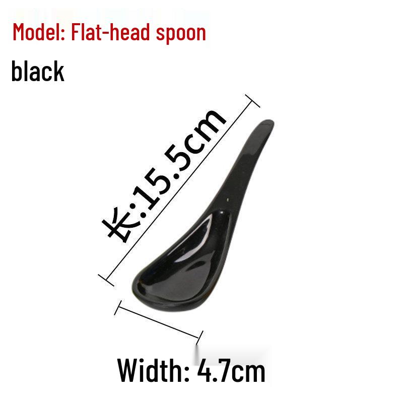 Xiangyuanmei Long Handle Colorful Melamine Soup Spoon - Imitation Porcelain for Hotel and Restaurant Use