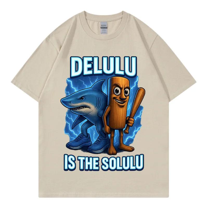 

Футболки с рисунком акулы Tung Tung Tung Sahur и Tralalero Tralala Футболка с забавным итальянским мемом Brainrot Футболки унисекс большого размера XXXL