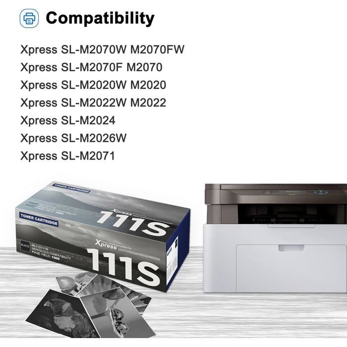 Toner Cartridges - DOOKY THE ORIGINAL - MLT-D111S/D111L - Black - Pack of 2 - 1000 Pages