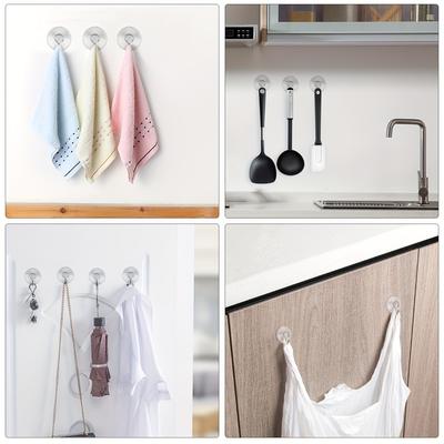 5/20 Stück Klare Saugnapfhaken Vakuum Saugnapfhaken Schlüssel Kleiderhaken Haken Küche Badezimmer Fenster Bademantel Handtuch Aufbewahrungshaken